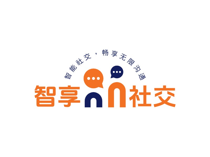 智享 社交Logo设计