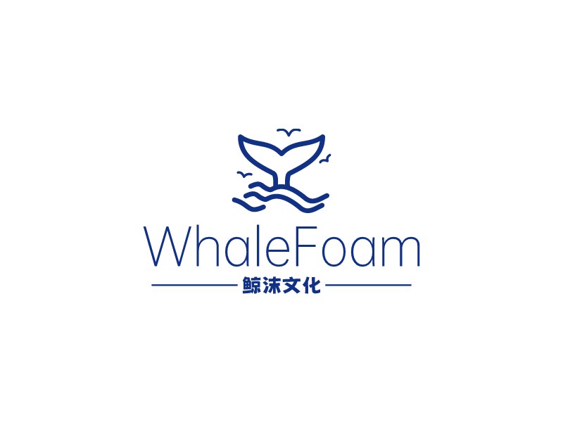 Whale Foam logo | 一键设计 logo - 标小智